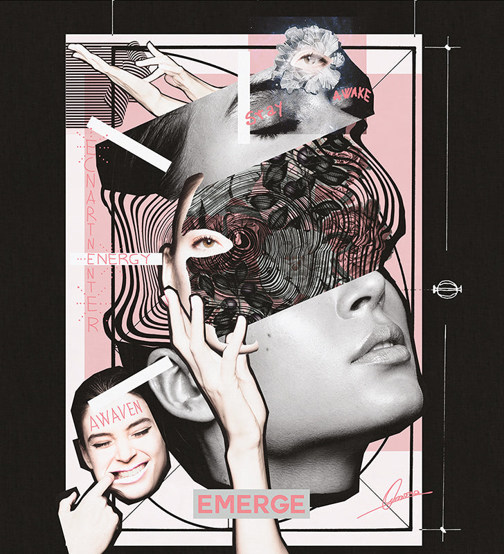 Collage - papel de colgadura LondonArt 18087