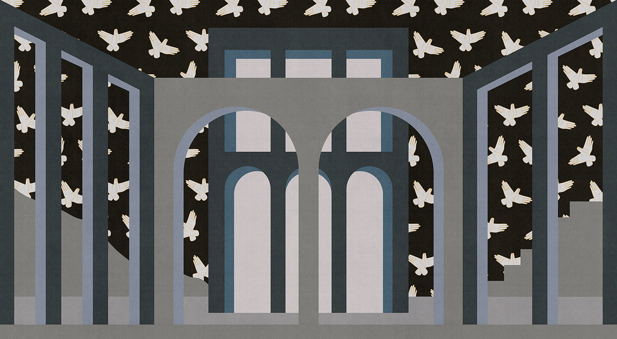 Modern eclipse - papel de colgadura LondonArt 19007