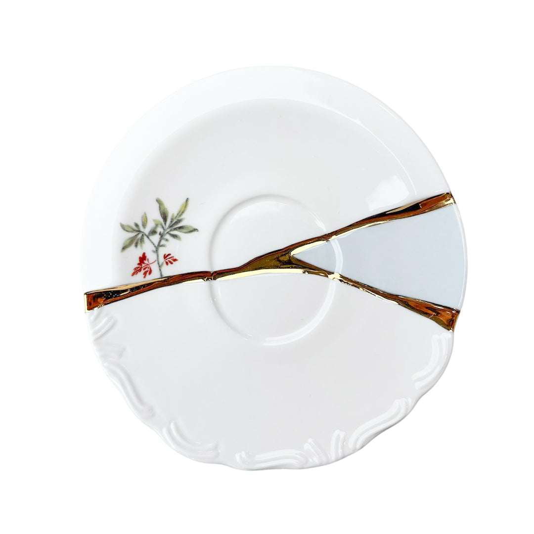 Taza con platillo Kinsughi #3