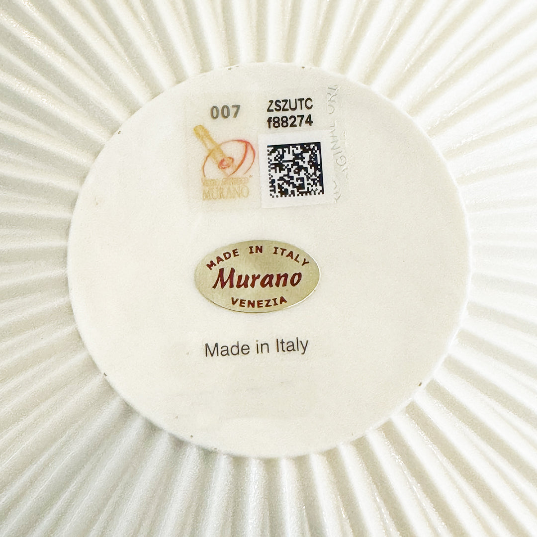 Cuenco Mediano Plisado-Ámbar/Azul