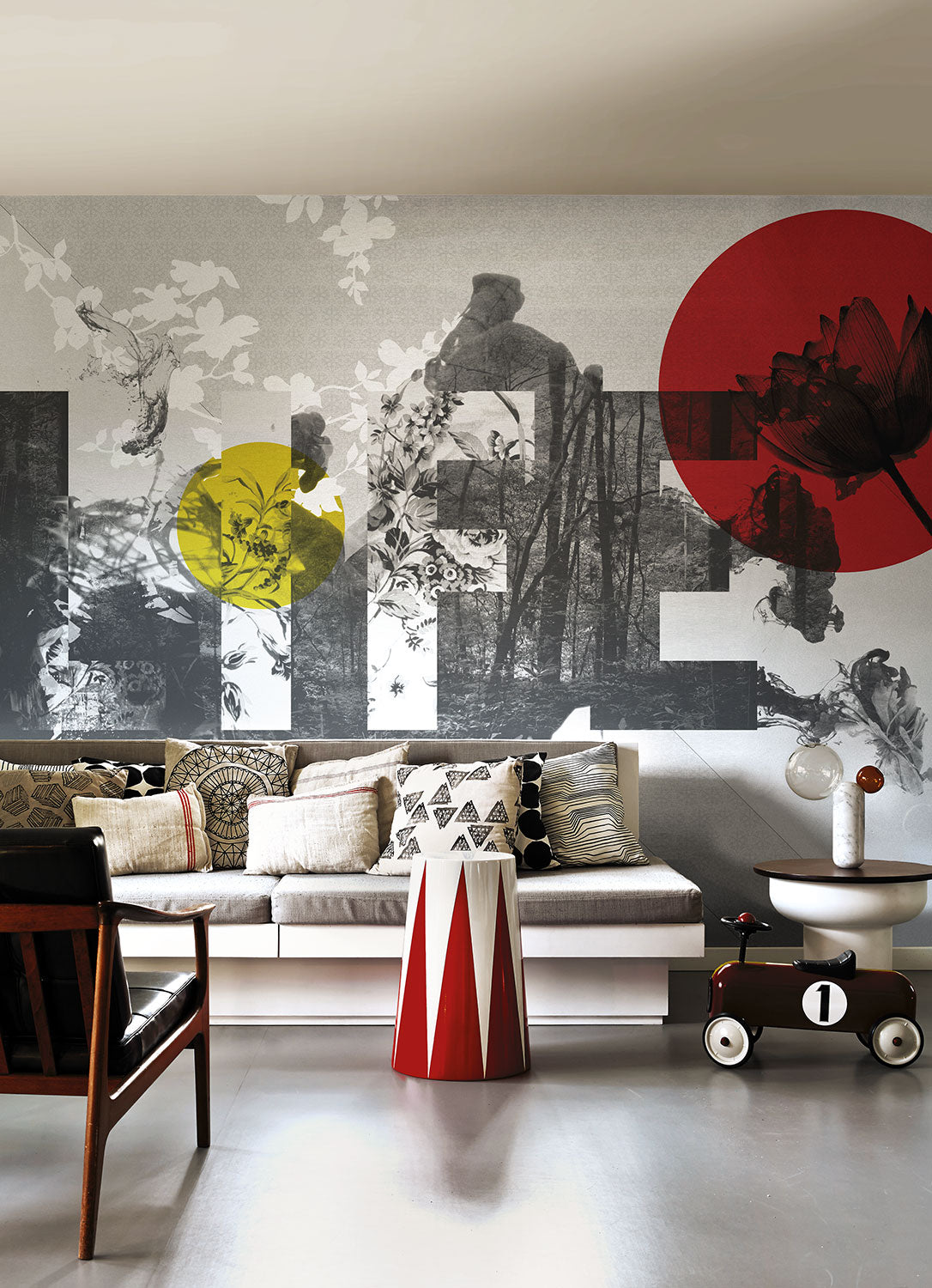 Life is peachy - papel de colgadura LondonArt 14032