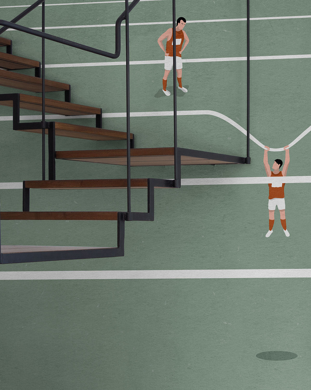 Running - papel de colgadura LondonArt 17099