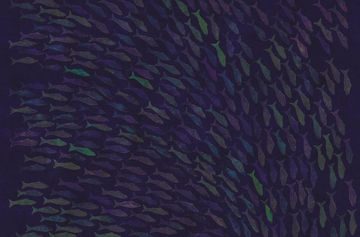 Rainbow fish - papel de colgadura LondonArt 18023