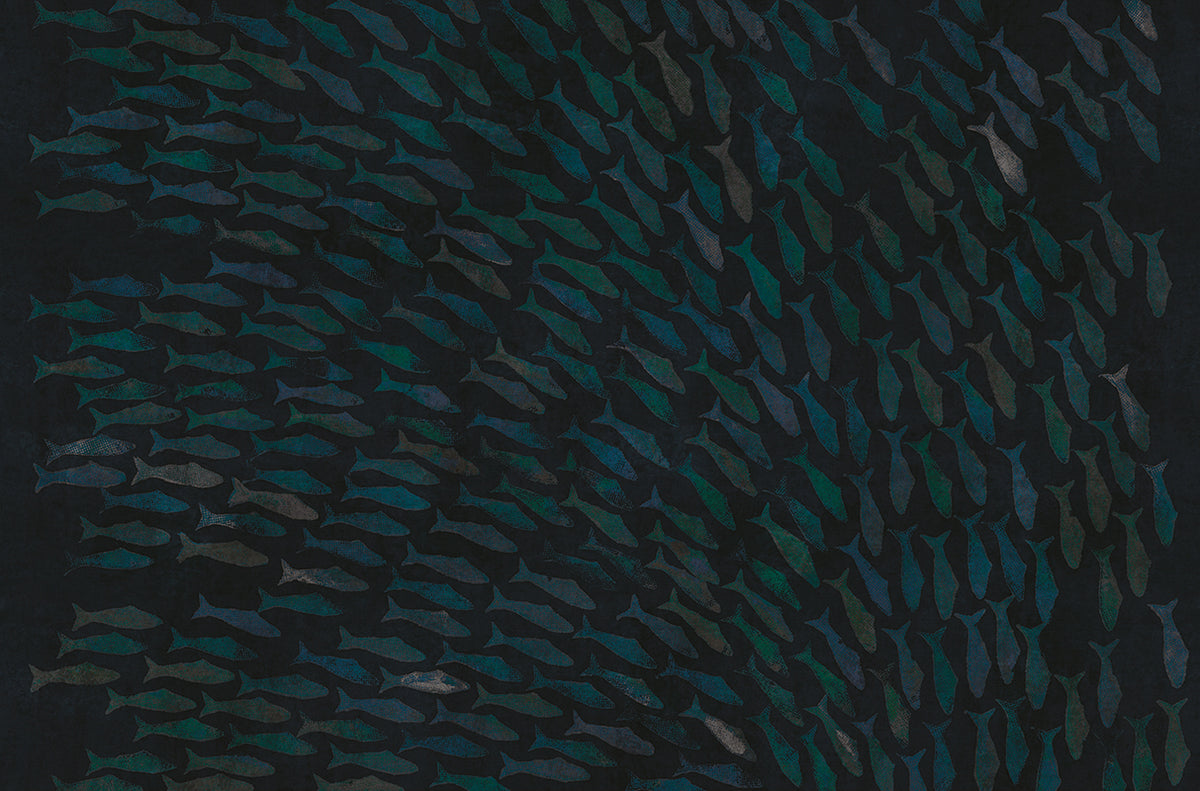 Rainbow fish - papel de colgadura LondonArt 18023