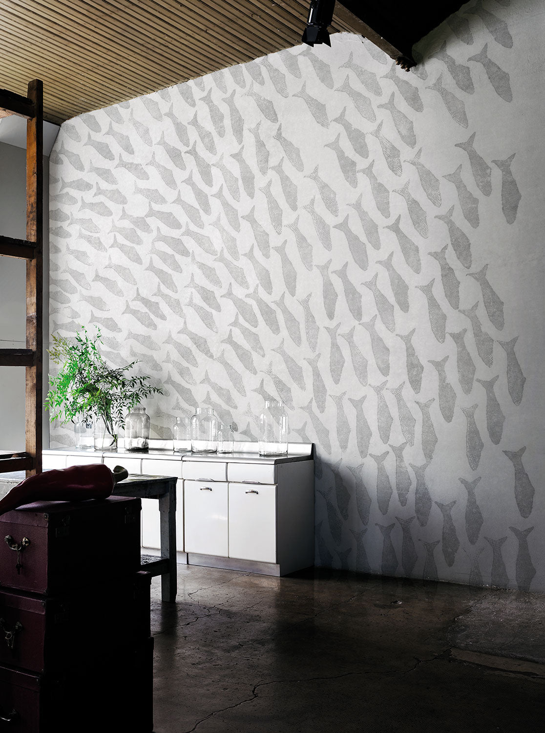Rainbow fish - papel de colgadura LondonArt 18023