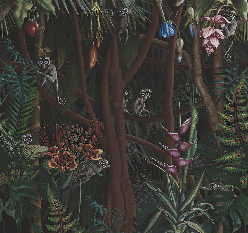 Looks in the forest - papel de colgadura LondonArt 18053