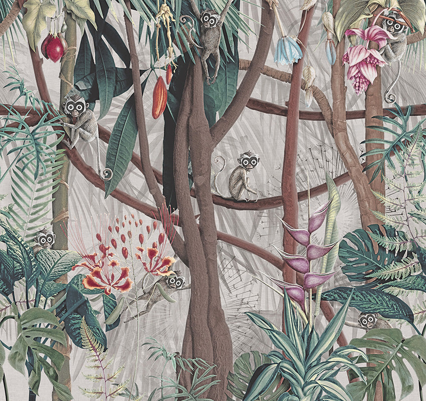 Looks in the forest - papel de colgadura LondonArt 18053