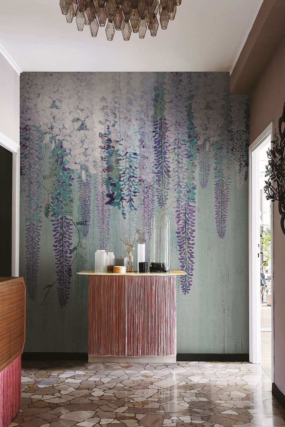 Purple rain - papel de colgadura LondonArt 18073