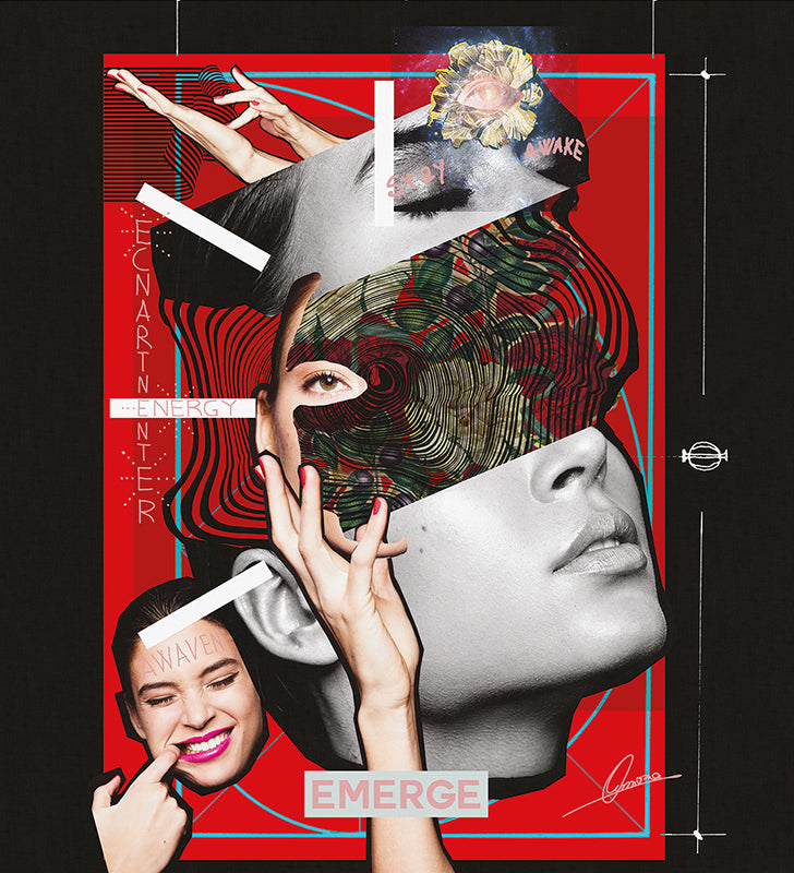Collage - papel de colgadura LondonArt 18087