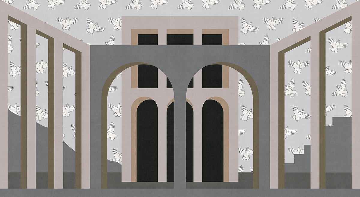 Modern eclipse - papel de colgadura LondonArt 19007