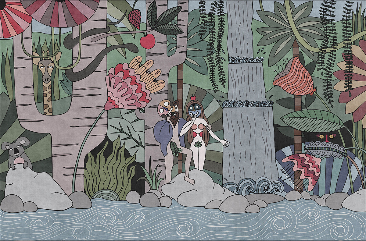 Le jardin de délices - papel de colgadura LondonArt 19034