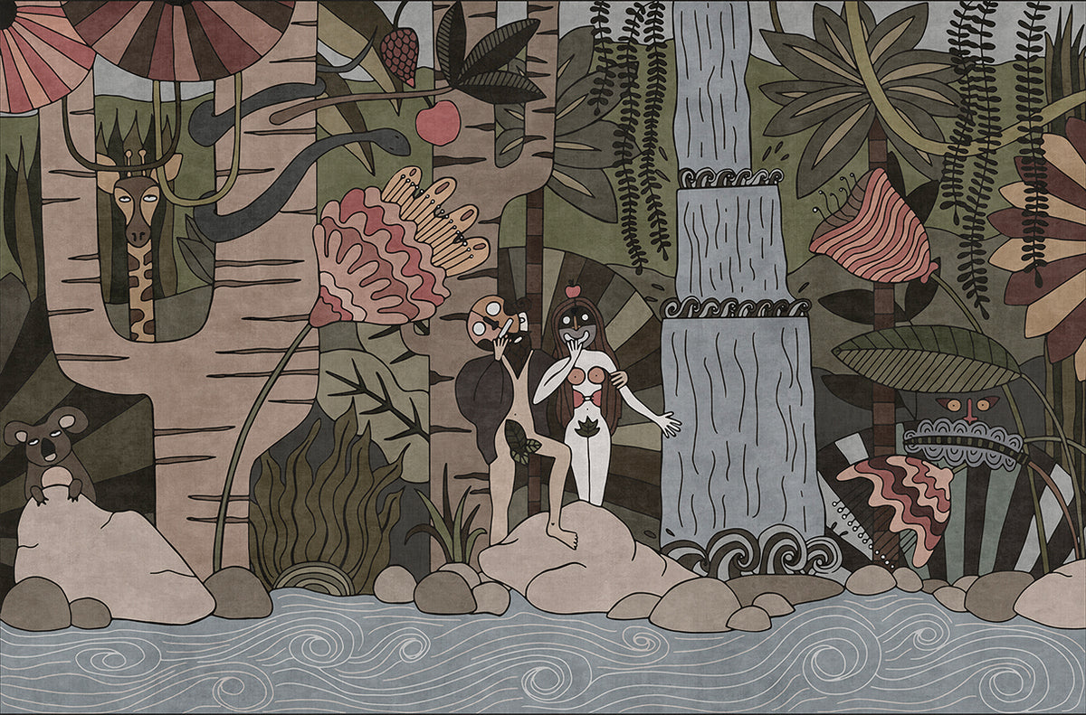 Le jardin de délices - papel de colgadura LondonArt 19034