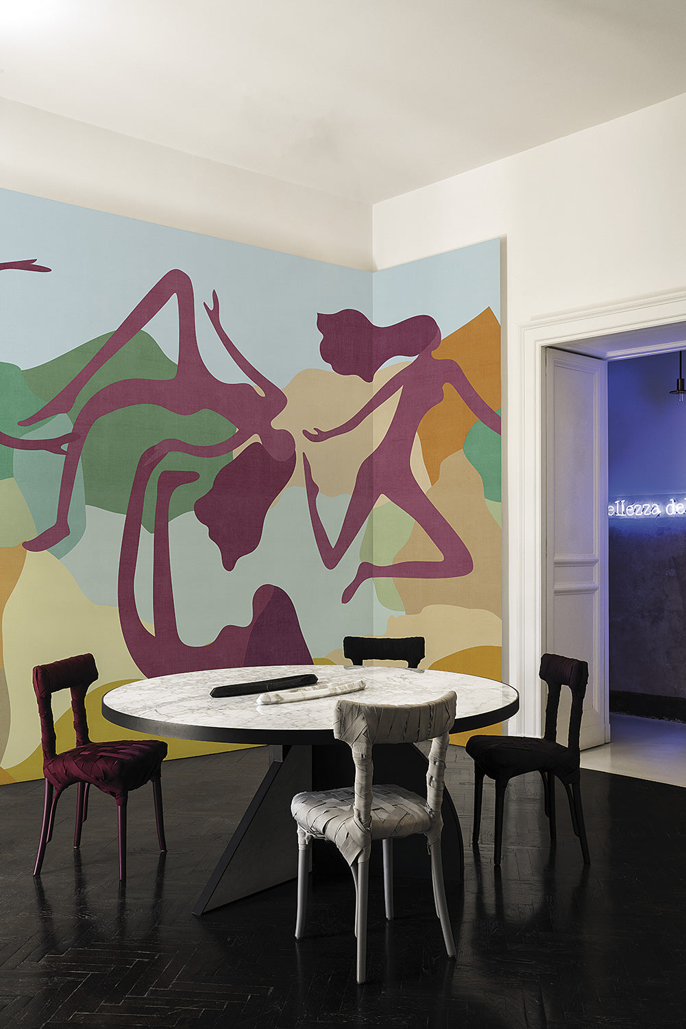 Les bacchantes - papel de colgadura LondonArt 21036