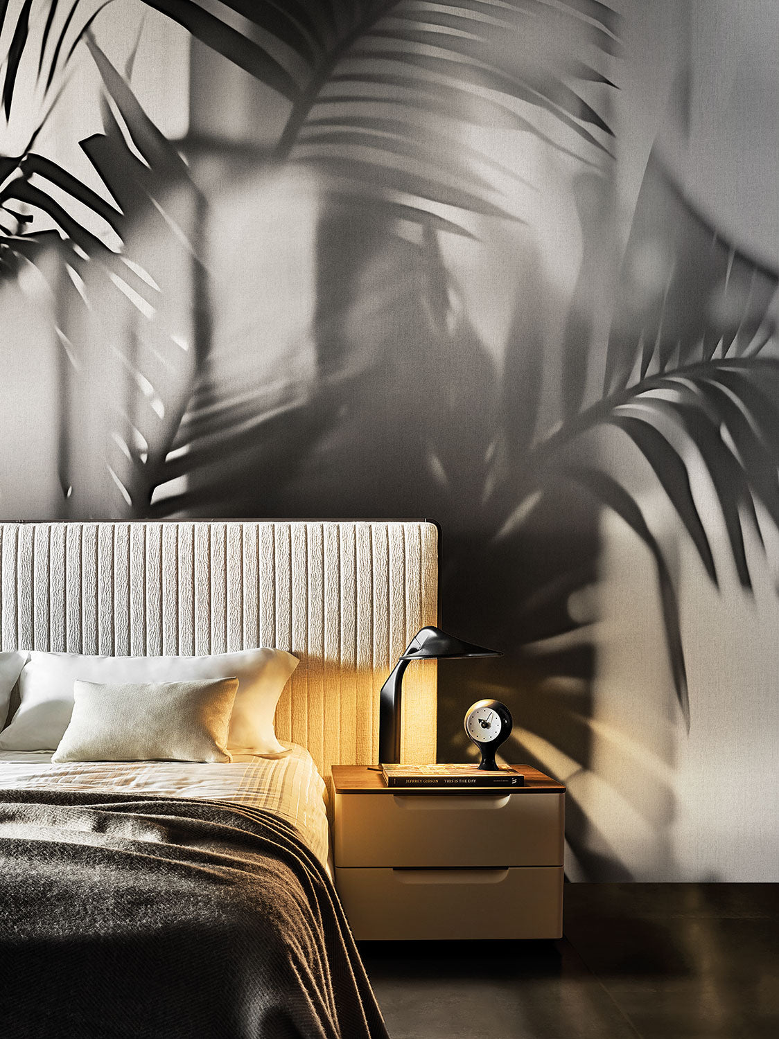 Linear Palms - papel de colgadura LondonArt 25016