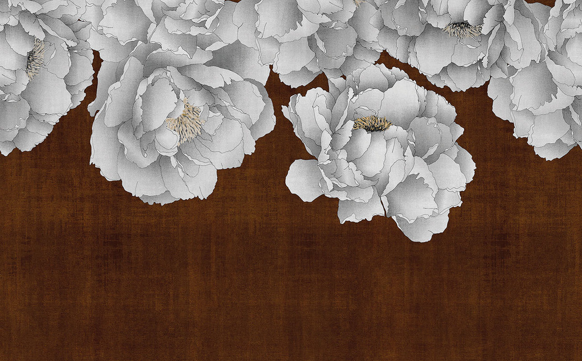 Oriental Flowers - papel de colgadura LondonArt 25041