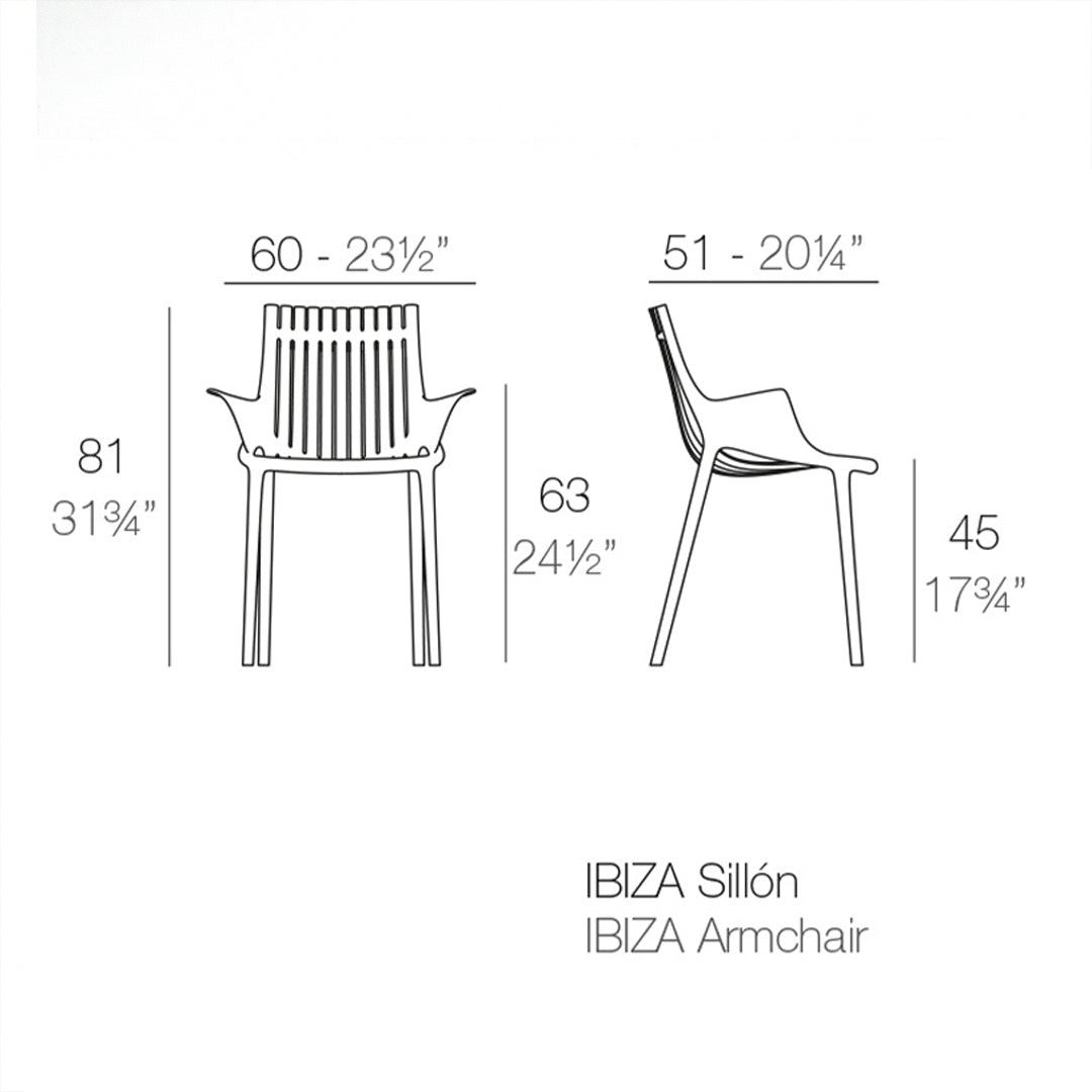 Silla Ibiza con brazos