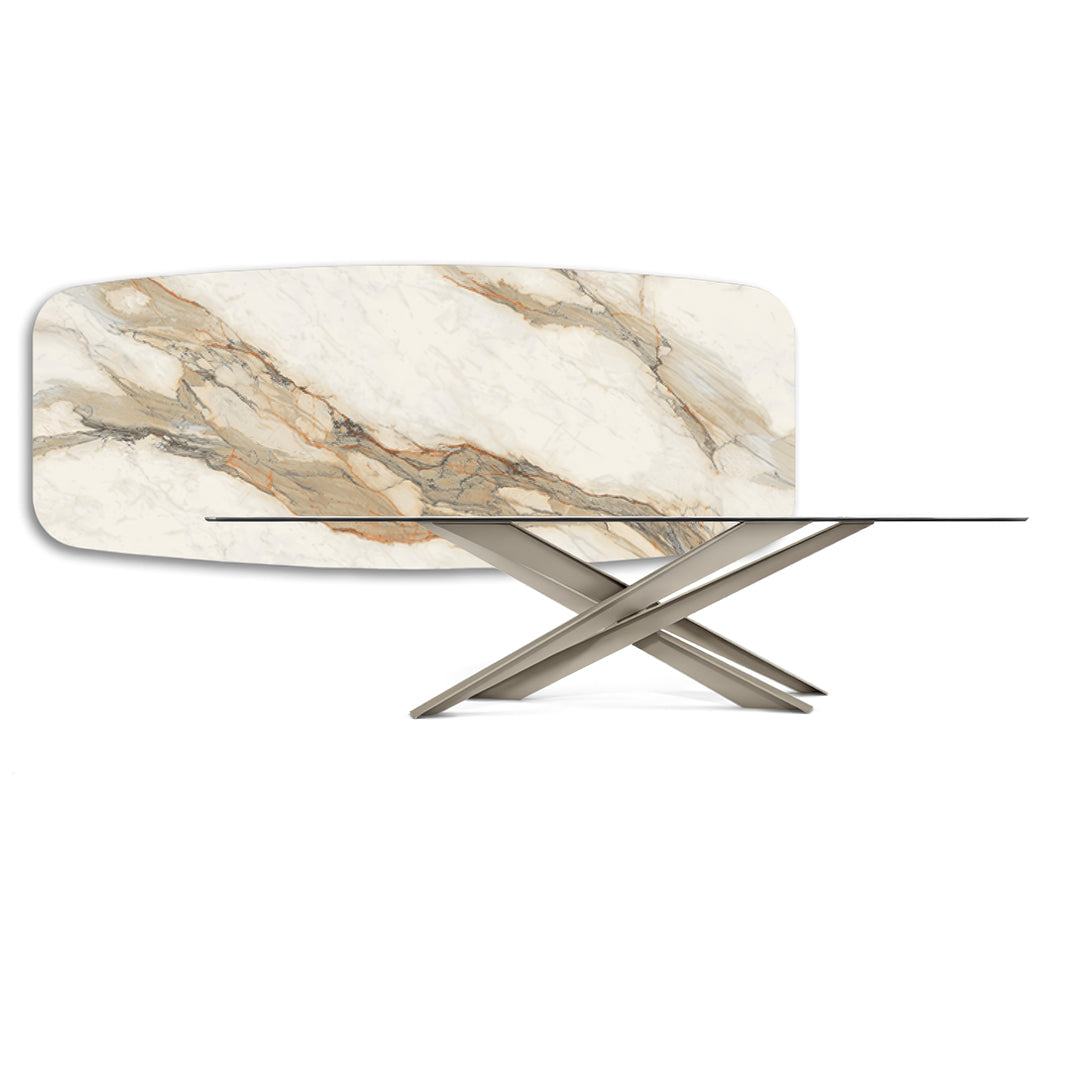 Mesa Lancer Calacatta Titanio